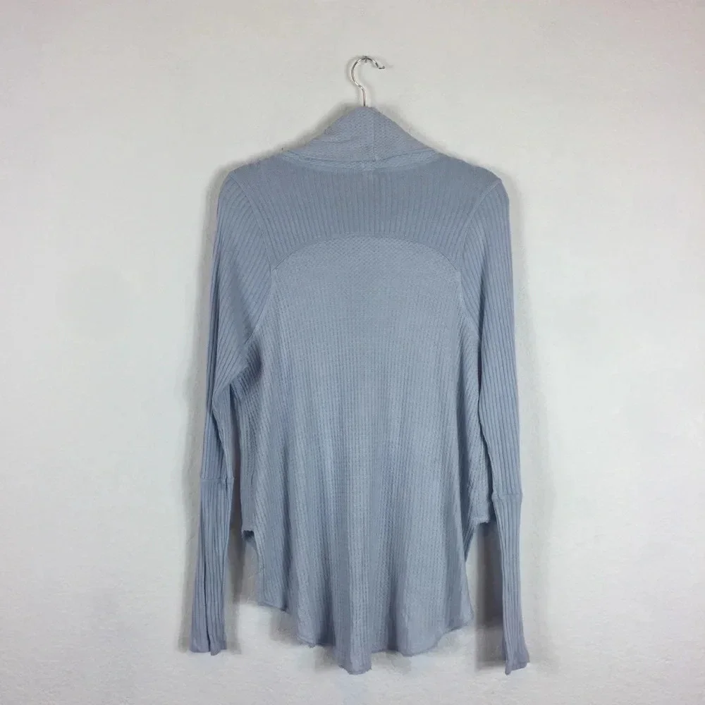 Free People Kristina Drippy Long Sleeve Thermal in Sky Blue Medium